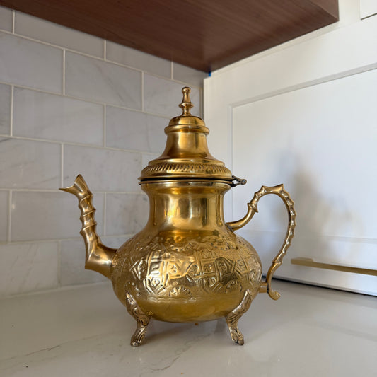 Handcrafted Moroccan Brass Tea Pot - Days of Eid