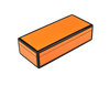Orange with Black Trim - Pencil Box