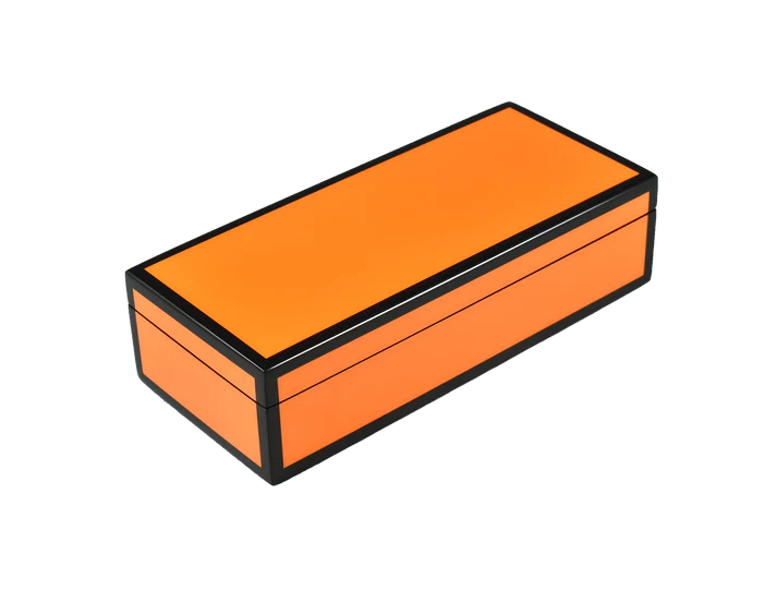 Orange with Black Trim - Pencil Box
