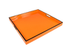 Orange with Black Trim - 22" Square Tray