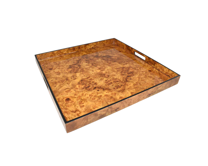 Walnut Burl - 22" Square Tray