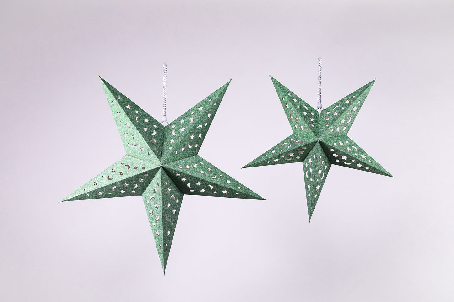 Star Lanterns with crescent moon cutouts