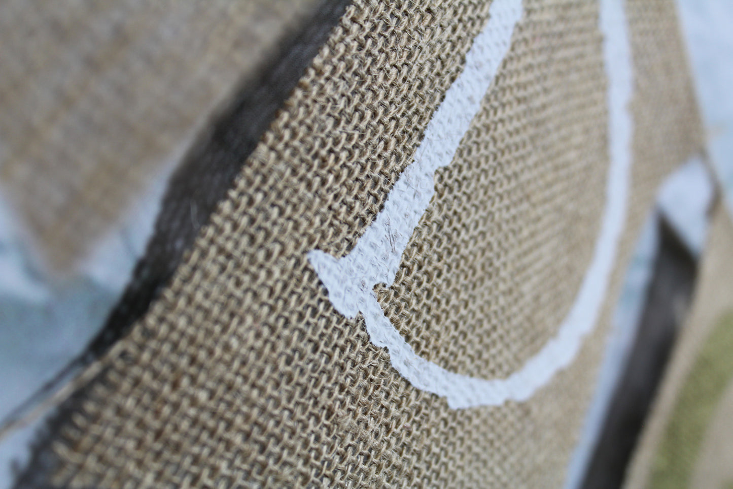 Eid Mubarak Burlap Banner minimal with moon detail