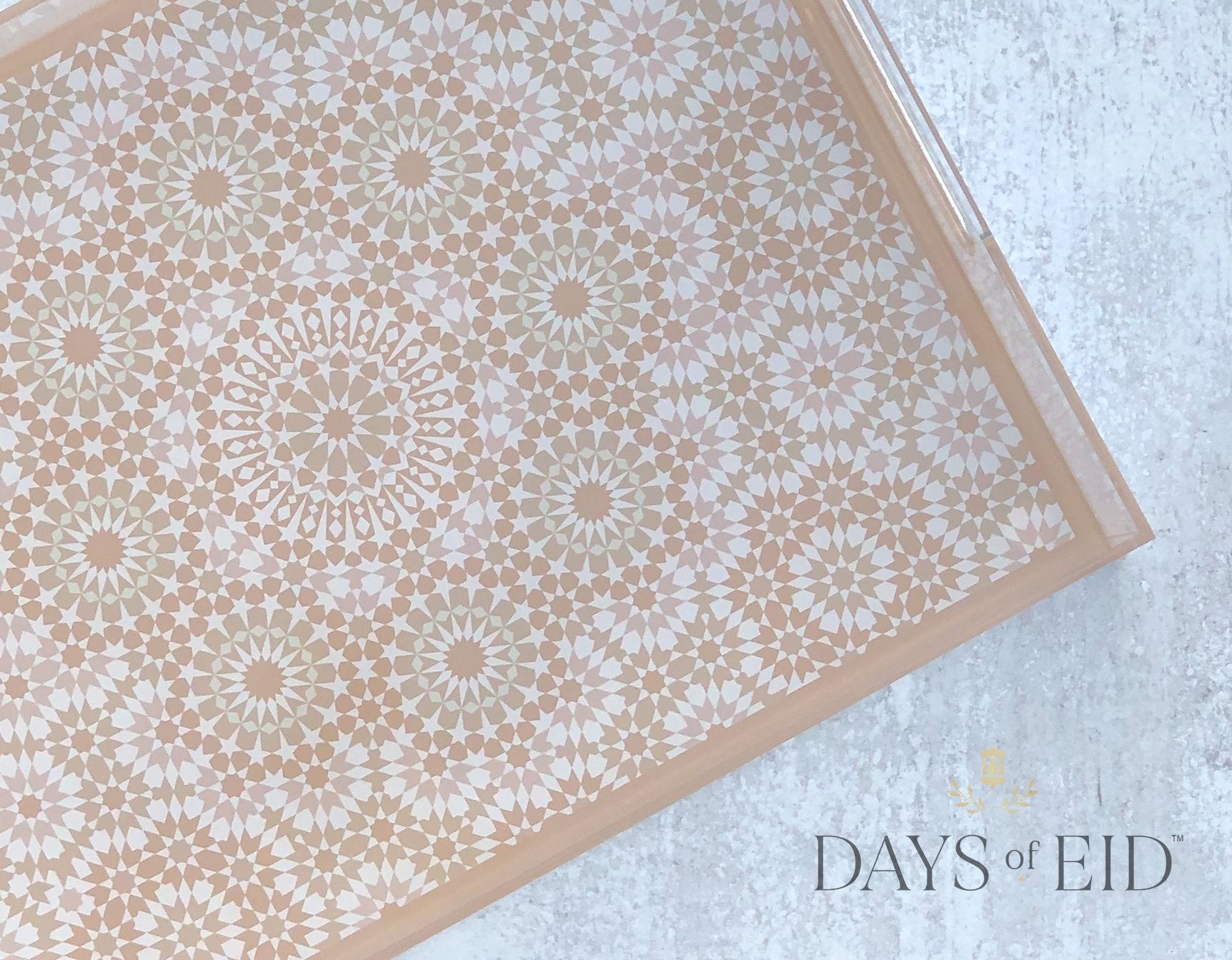 Marrakech Acrylic Tray - Days of Eid